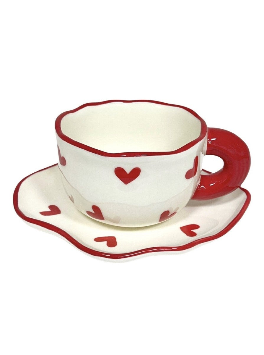 Red Hearts Mug