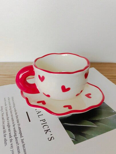 Red Hearts Mug